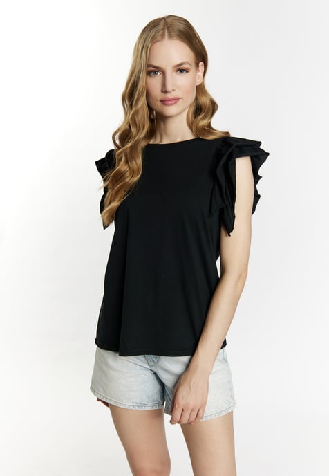 Dreimaster T-shirt Dames zwart - Image 3