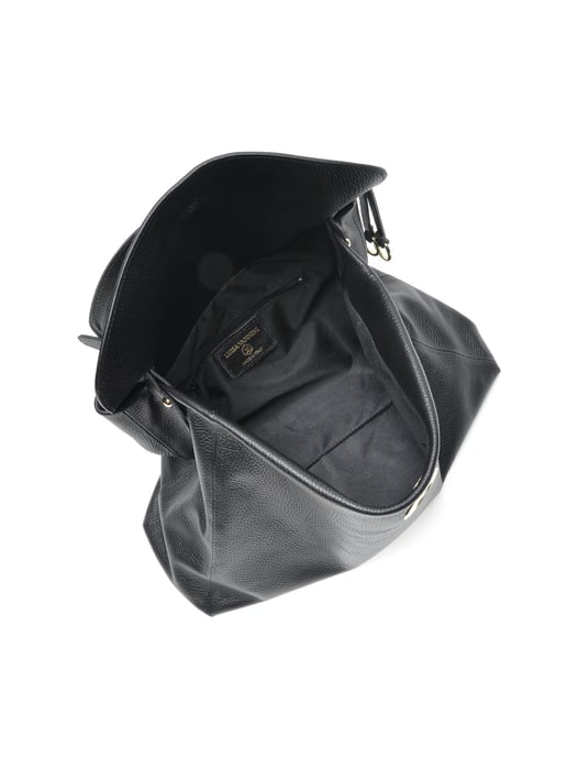 Luisa Vannini SS22 LV 1782T Zwart Rundleer Tas - Image 4