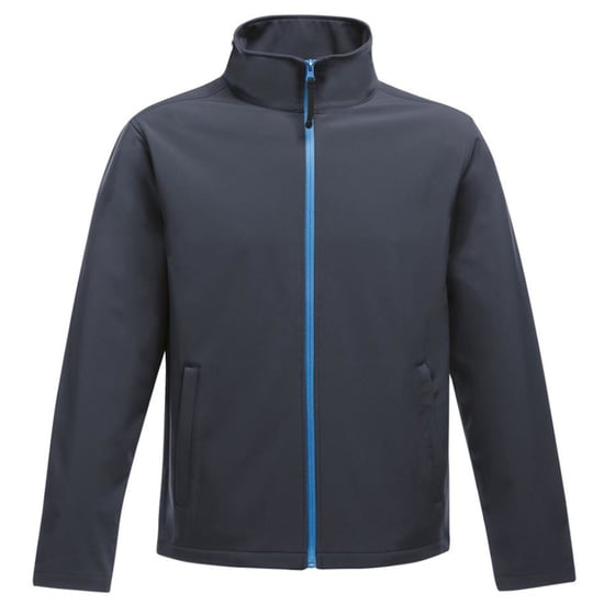 Regatta Standout Mens Ablaze Printable Soft Shell Jacket (Navy/French Blue)