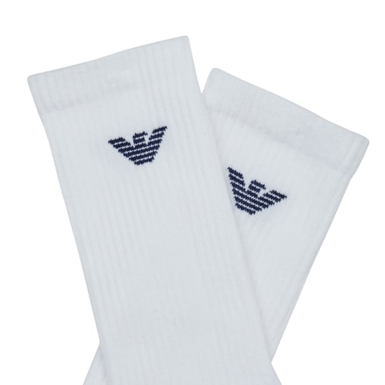 Emporio Armani CC300 Mens Crew Socks Everyday Sports Cotton 3 Pack Trainer Socks - Image 3