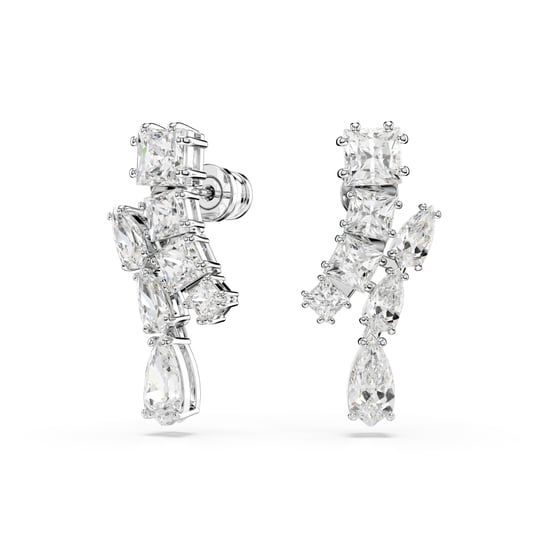 Swarovski 'Matrix' Dames Oorhangers van Basismetalen met Dangle - Zilver 5700418 - Image 2