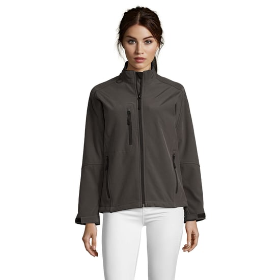 SOLS Dames/Dames Roxy Soft Shell Jas (Houtskool Grijs Effen) - Image 1