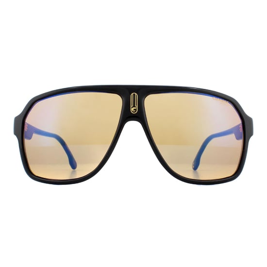 Carrera Aviator Mens Black Yellow Sunglasses