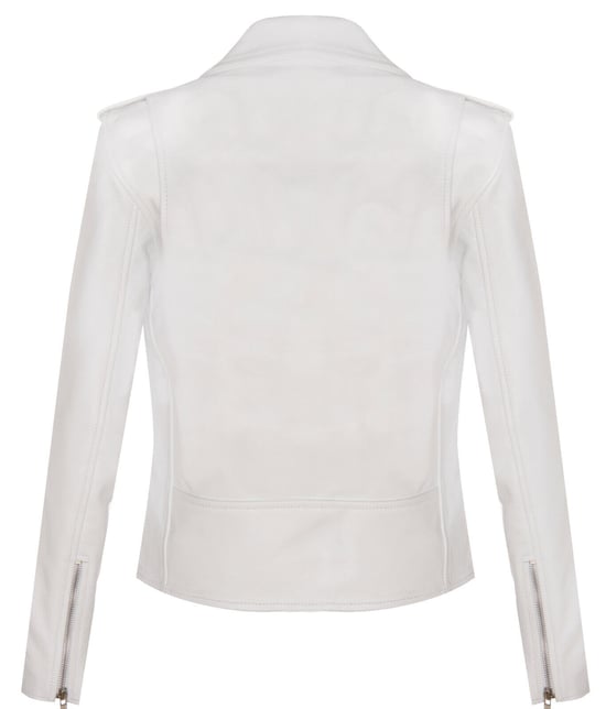 Women's cowhide biker jacket - Mansfield