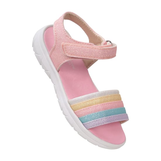 Mountain Warehouse Regenboog Meisjes Leren Sandalen (Roze) - Image 1