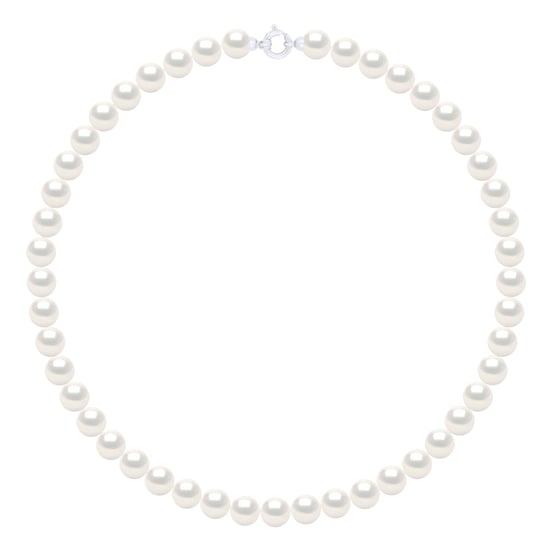 Necklace Row Princess of Real Cultured Freshwater Pearls Round 8-9 mm