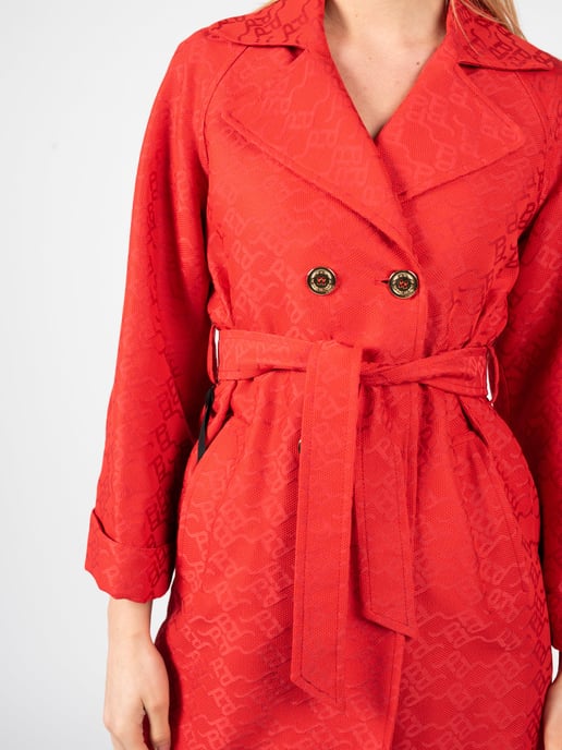 Pinko Trenchcoat Tandil Vrouw rood - Image 5
