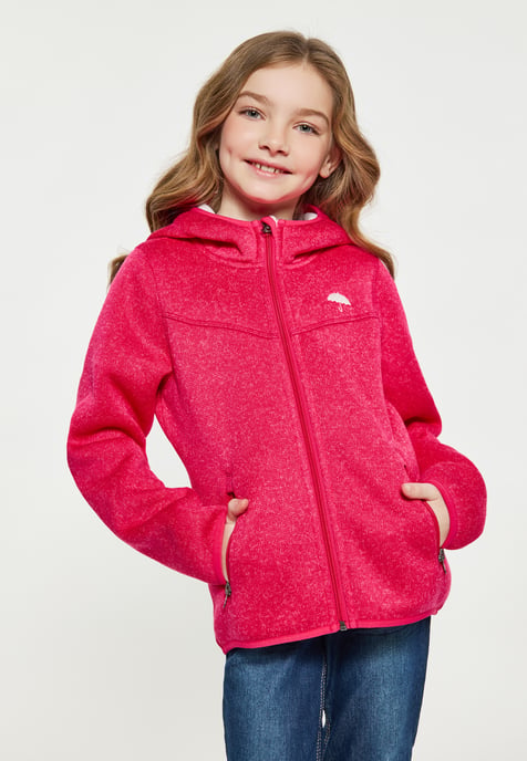 Schmuddelwedda Gebreide fleeceblouse meisjes (kinderen) Framboos Roze Gem - Image 3