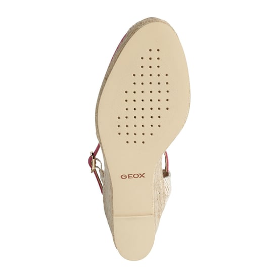 Geox D GELSA Leren Dames Sandalen In Cyclaamkleur - Image 3