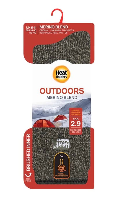 Heat Holders - Merinowol thermo sokken voor heren - Khaki - Image 2