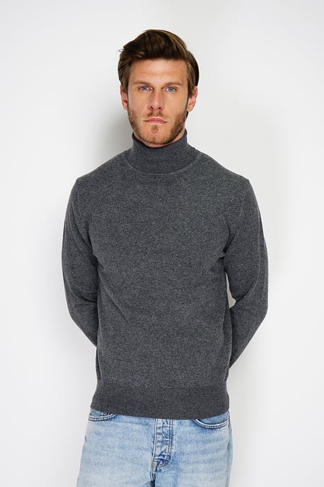 GB - William de Faye - turtleneck - Dark Gray
