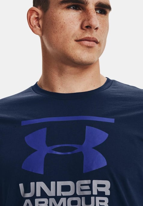 Under Armour Heren UA GL Foundation T Shirt In Navy - Image 3
