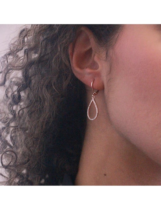 Laelia Dangling Hoop Earrings - Oostenrijks kristal - Image 4