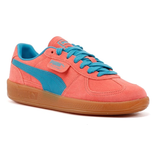 Puma Palermo Leren Roze/Blauw Trainers - Image 2