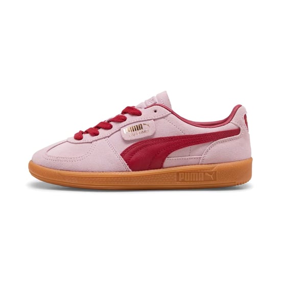 Puma Palermo leren sneakers in de kleuren roze/donkerrood - Image 3