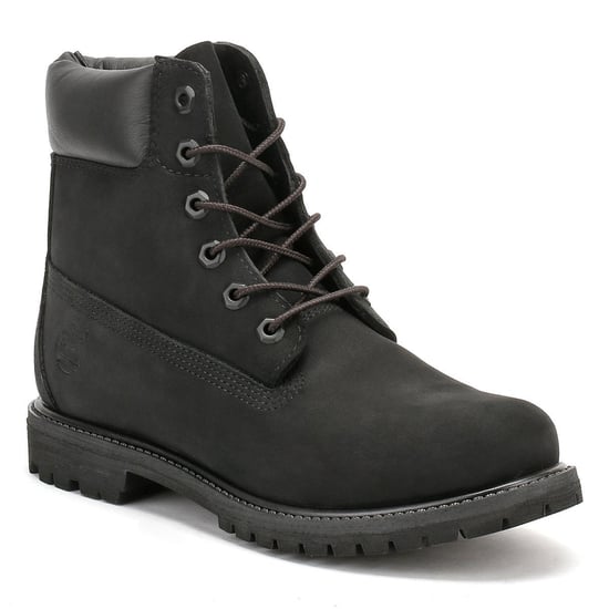 Timberland Dames 6 Inch Premium Zwart Nubuck Leren Laarzen - Image 2