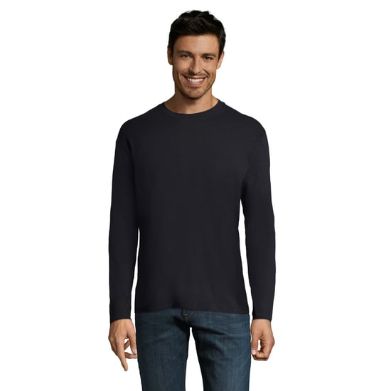 SOLS Heren Monarch T-shirt met lange mouwen (Marine) - Image 1