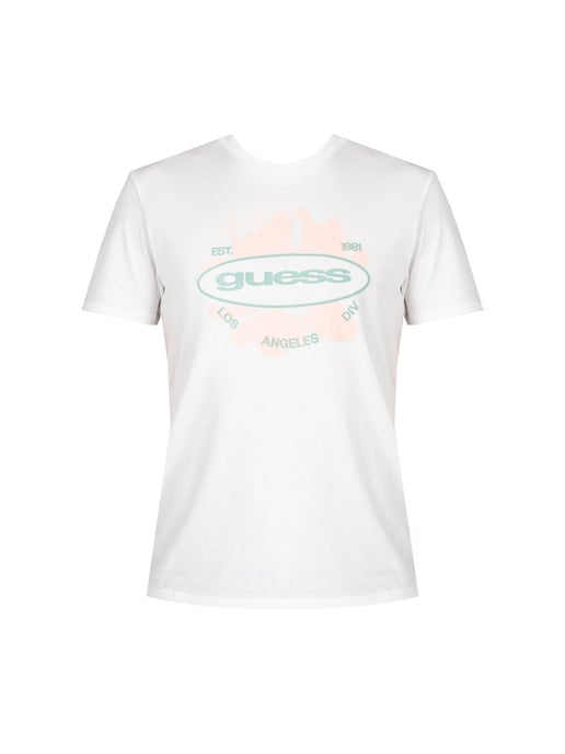 Guess T-Shirt LA Logo Mannen Wit - Image 1