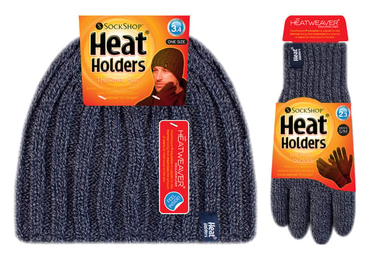 Heat Holders Dikke thermo muts en handschoenenset voor heren - Marine - Image 2