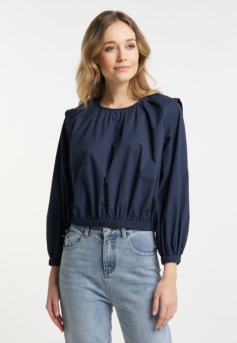Dreimaster Blouse Dames marine - Image 3