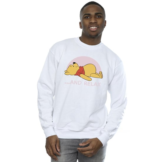 Disney Heren Winnie The Pooh Relax Sweatshirt (Wit) - Image 2