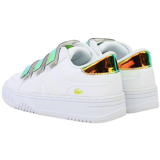 Lacoste L001 123 2 SUI Kids White Trainers - Image 3