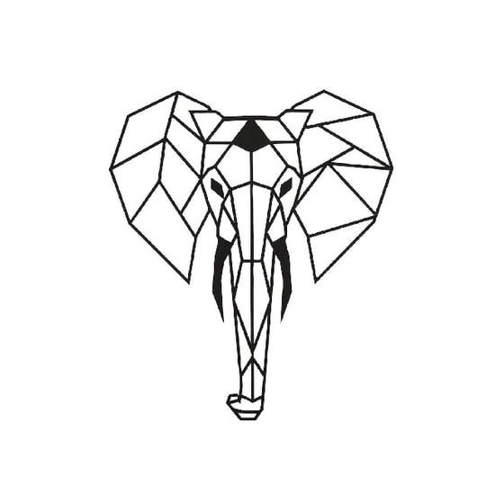 HOMEMANIA Elephant Wall Decoration, in Black