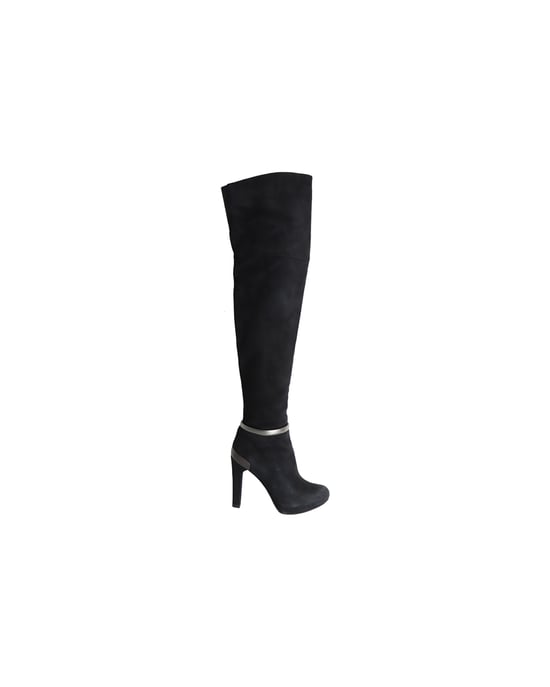 Fendi Over-the-Knee Hakken in Zwart Suède - Image 1