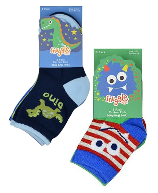 Set van 6 babysokken met monsters dinosauruspatroon voor jongens - Dinosaurus - Image 2