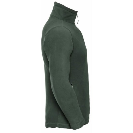 Russell Heren 1/4 Ritssluiting Outdoor Fleece Top (Fles groen) - Image 2