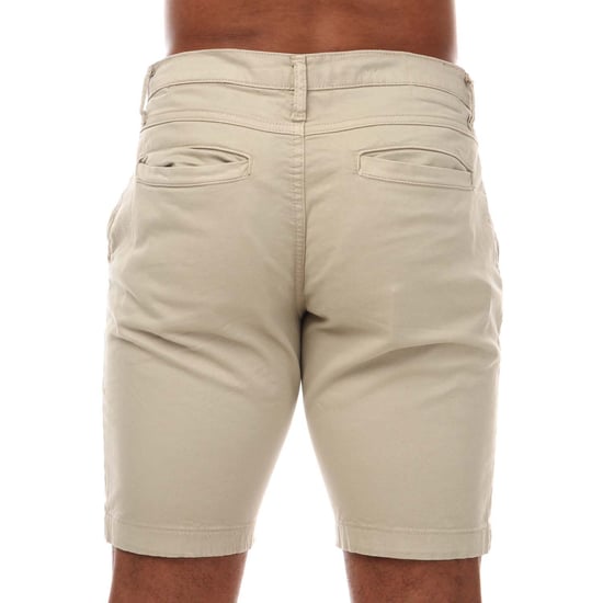 Men's Duck and Cover Moreshore Chino Shorts in Stone - Image 2