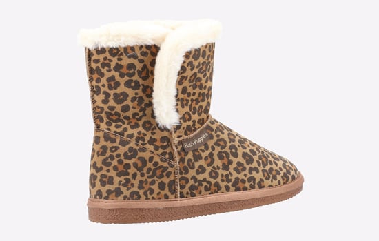 Hush Puppies Ashleigh Dames Pantoffels Met Luipaardprint Van Imitatiebont - Image 3