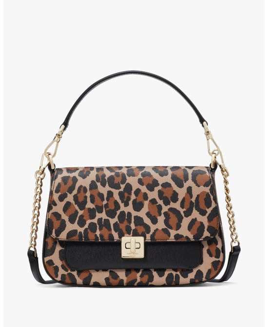 Phoebe Spotted Leopard Printed Small Flap Crossbody