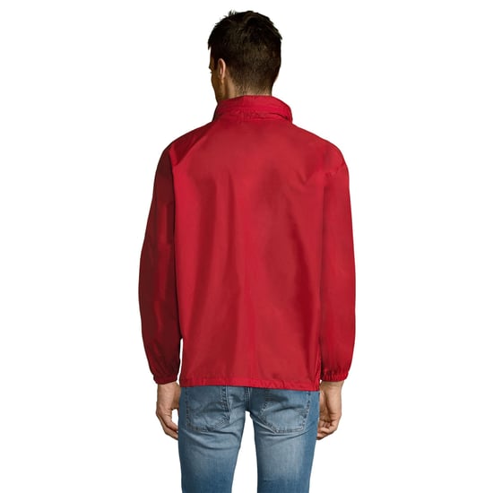 SOLS Unisex Surf Windbreaker Lichtgewicht Jasje (Rood) - Image 4