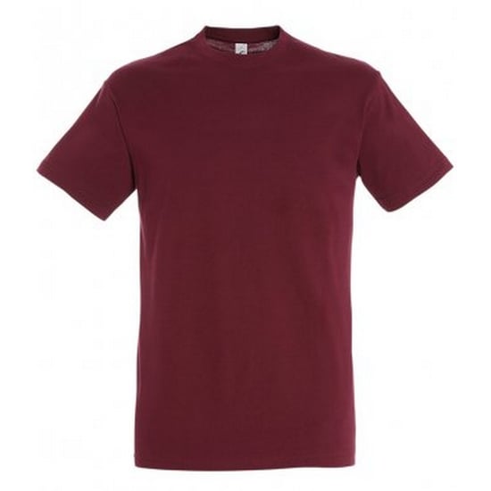 SOLS Heren Regent T-Shirt met korte mouwen (Bourgondië) - Image 1
