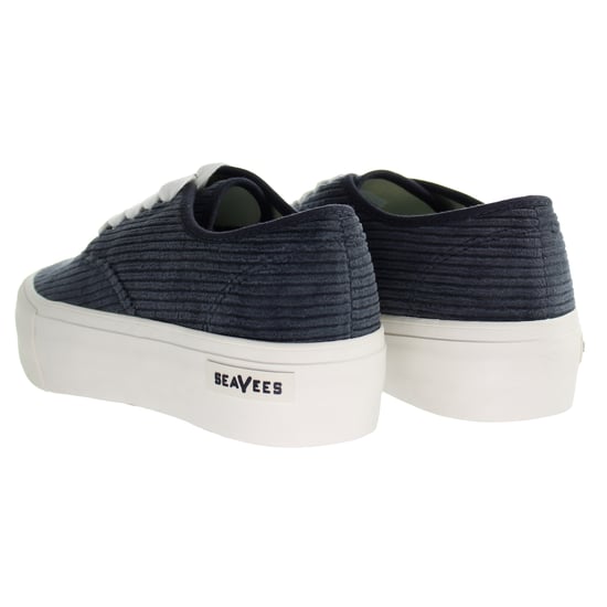 Seavees Legend Night Corduroy Platfrom Sneaker Grey Womens Trainers