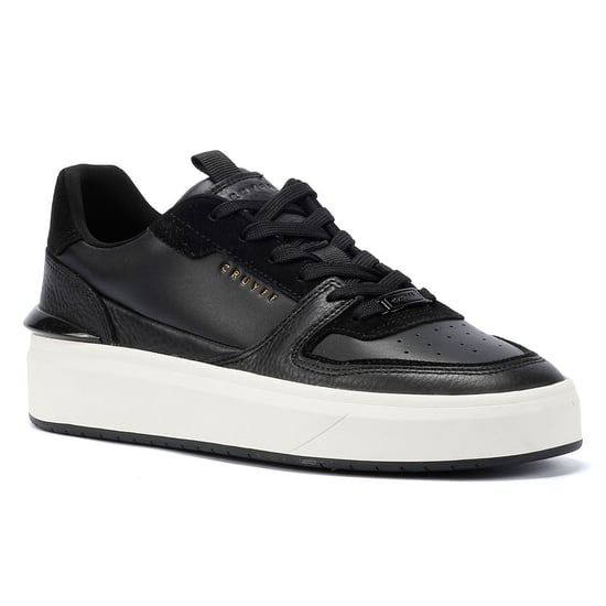 Cruyff Surefire Tennis Leather Heren Zwart/Goud Trainers - Image 2