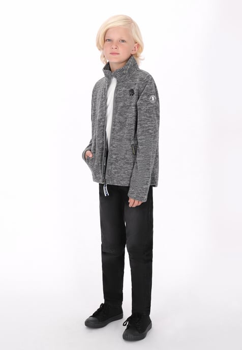 Schmuddelwedda Fleece jas jongens (kinderen) grijs melange - Image 2