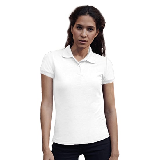 Fruit Of The Loom Vrouwen Dames-Fit 65/35 Poloshirt Korte Mouwen (Wit) - Image 3