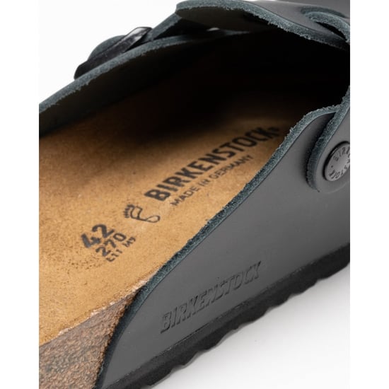 Birkenstock Boston Natuurlijk Leer Unisex Clogs - Image 4