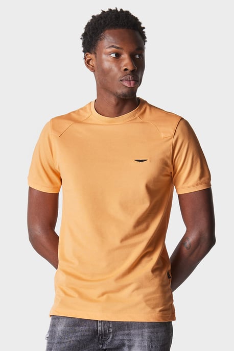 Perks Russet Orange Regular Fit T-Shirt
