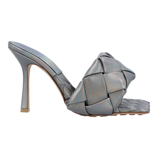 Bottega Veneta Metallic grijze Lido Mules - Image 5