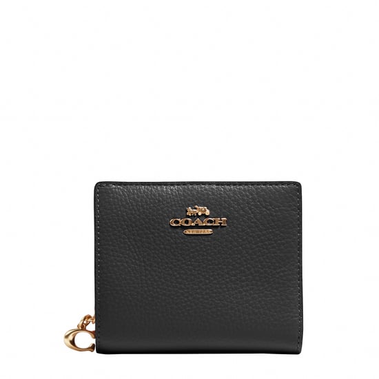 Refined Pebbled Leather Snap Wallet - Image 1