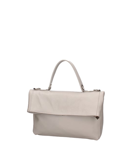 Viola Castellani Shoulder bag convertible into a backpack Women LIGHT GREY