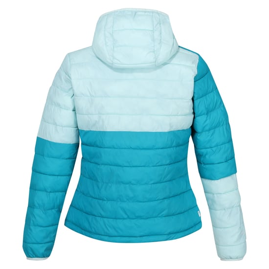 Regatta Womens/Ladies Hillpack II Hooded Padded Jacket (Tahoe Blue/Bleached Aqua)