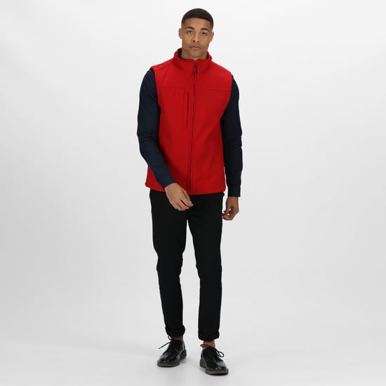 Regatta Heren Flux Softshell Bodywarmer / Mouwloos Jasje Waterafstotend en Windbestendig (Klassiek rood) - Image 3