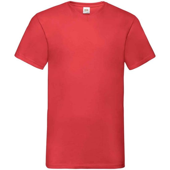 Fruit of the Loom Heren Waarde V Hals T-shirt (Rood) - Image 1