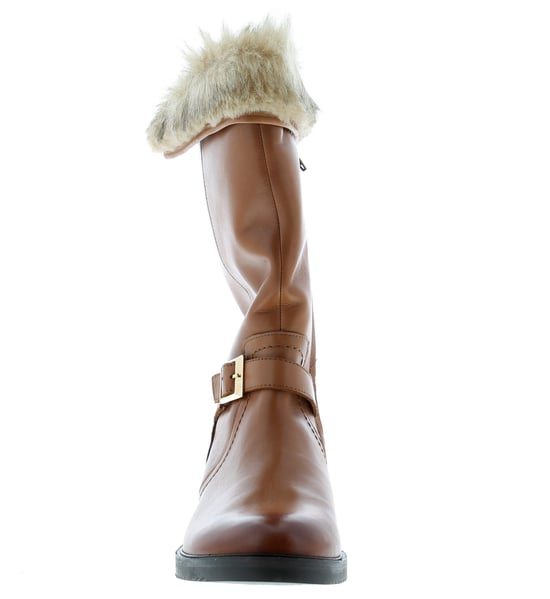 Hush puppies bonnie leer dames lange laarzen tan - Image 3