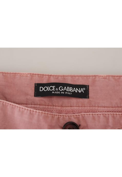 Dolce & Gabbana Mannen Roze Chino Katoenen Casual Shorts - Image 2