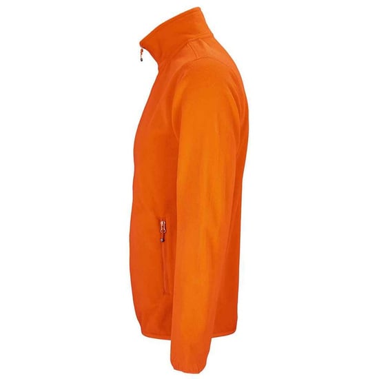 SOLS Heren Factor Fleecejack met rits (Oranje) - Image 3